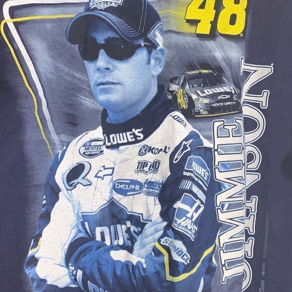 NWT Nascar Jimmie Johnson 48 Winners Circle Large T-Shirt Lowe’s Race - Picture 2 of 5